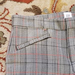 NWOT GAP plaid  skinny ankle pants size 8
